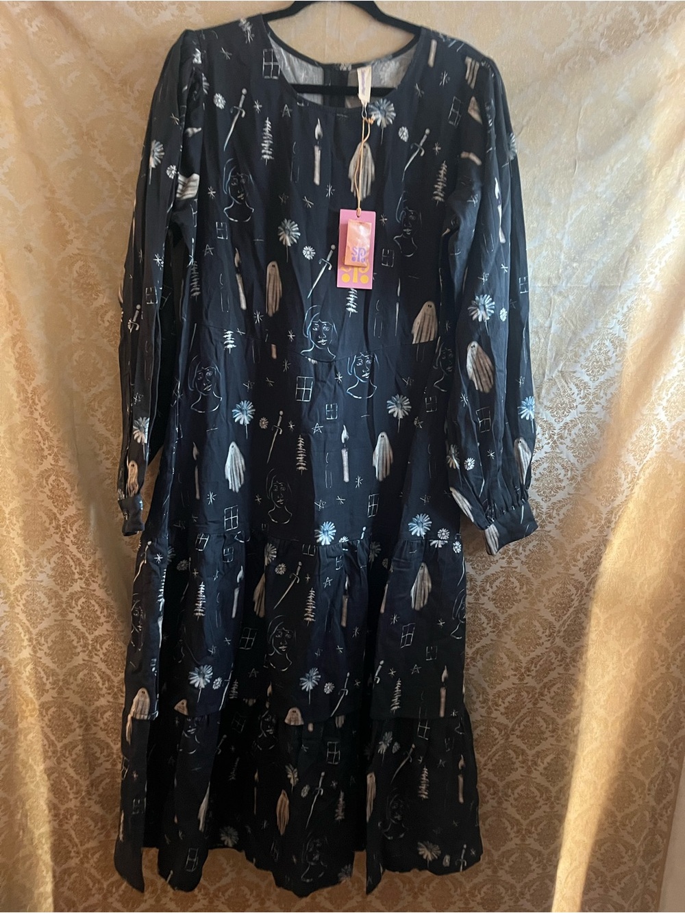 Samantha Pleet Rosemary Dress - Premonition - Long Sleeve Midi Dress SIZE 20